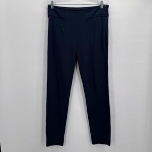 Cabi Pants Womens 8 Navy Stretch Slim Leg Pull On Dress Work Trousers Office
